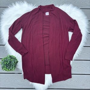 Maroon Cardigan Sweater